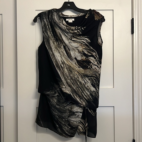 Helmut Lang black and white silk tank - Picture 2 of 5